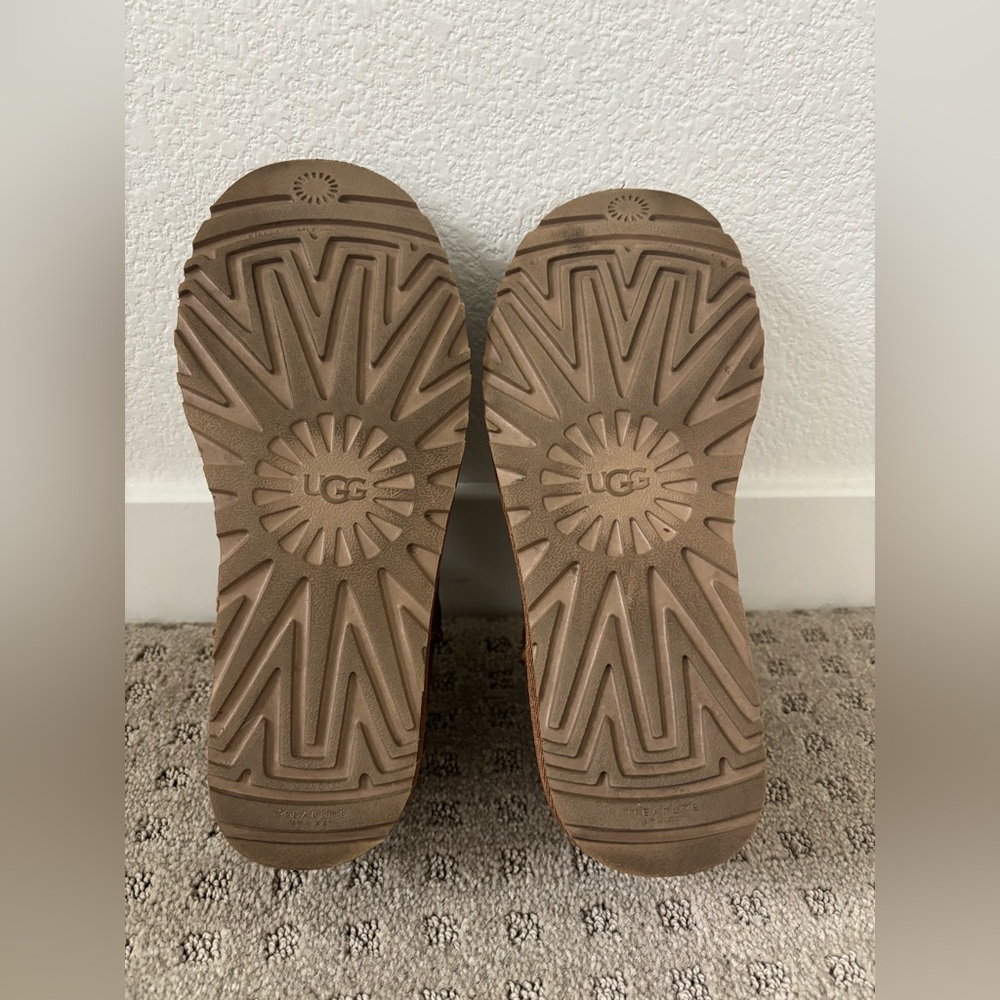 UGG WOMEN'S ULTRA MINI SUEDE
BOOTS CHESTNUT Size 7 - Picture 5 of 8